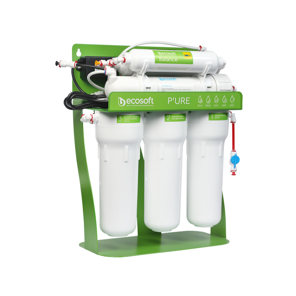 Ecosoft PURE Balance RO filter met pomp rack