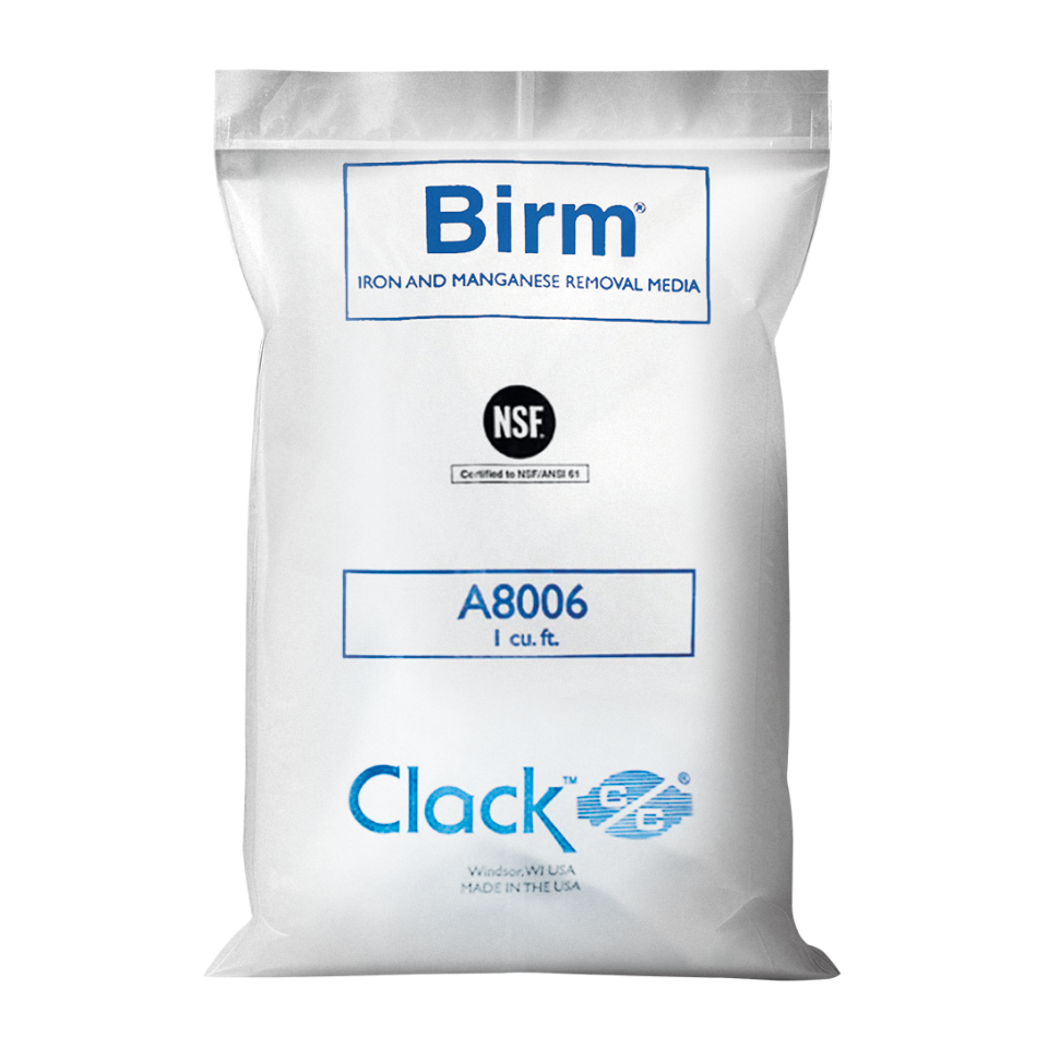 Ontijzering CLACK Birm® zak met filtermedia CLACK A8006