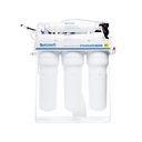 Ecosoft PURE Standard RO-filter met pomp vooraangezicht op metalen rek
