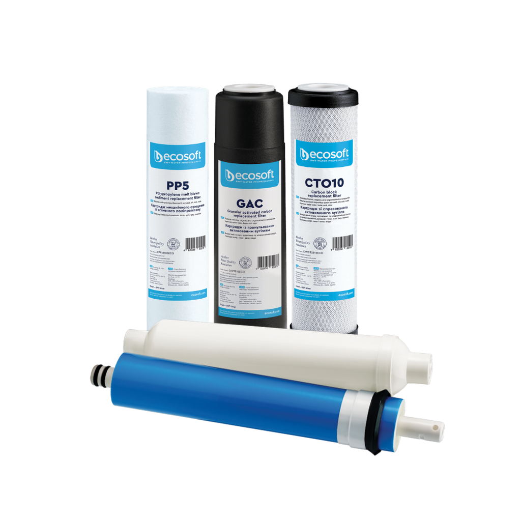 Ecosoft Pure Standard 12 maanden filterset onderdelen