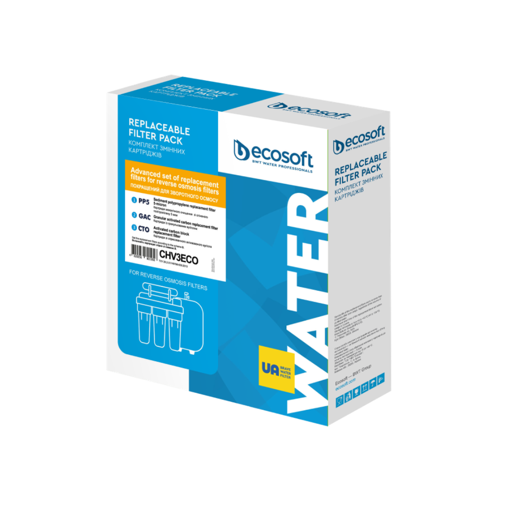 Ecosoft Pure Standard 6 maanden filterset doos