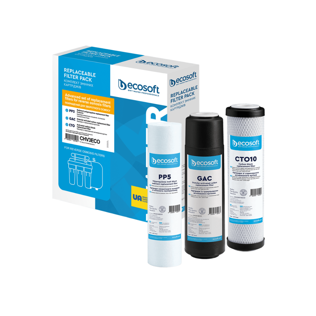Ecosoft Pure Standard 6 maanden filterset doos + onderdelen
