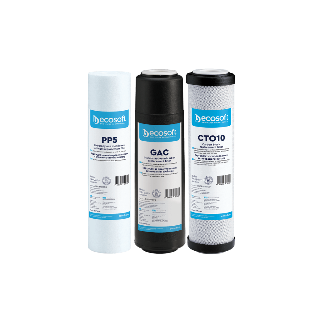 Ecosoft Pure Standard 6 maanden filterset onderdelen