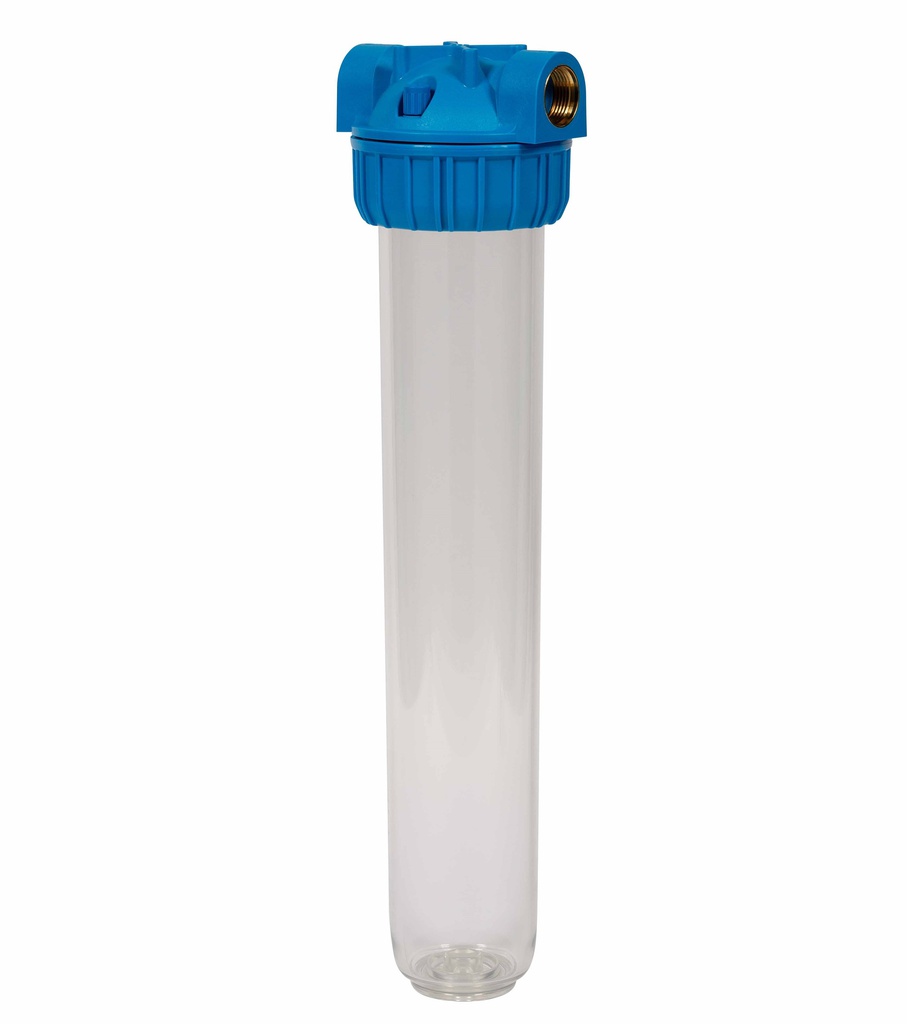 Filterbeker 20 inch met ¾- of 1 inch binnendraad (IG)